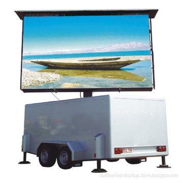 Dip P16 Truck Mounted Led Screen Waterproof , 2r1g1b / 1r1g1b Billboard